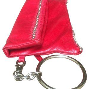 Sabina leather clutch wristlet